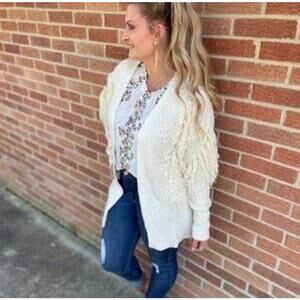 Matilda Jane Good Hart Southern Charm Sweater Cardigan in Cream‎ Size XS